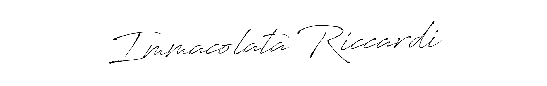 Design your own signature with our free online signature maker. With this signature software, you can create a handwritten (Antro_Vectra) signature for name Immacolata Riccardi. Immacolata Riccardi signature style 6 images and pictures png
