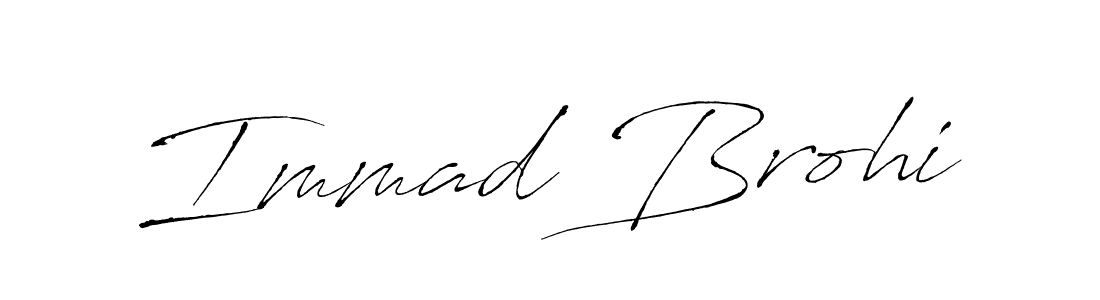 Check out images of Autograph of Immad Brohi name. Actor Immad Brohi Signature Style. Antro_Vectra is a professional sign style online. Immad Brohi signature style 6 images and pictures png