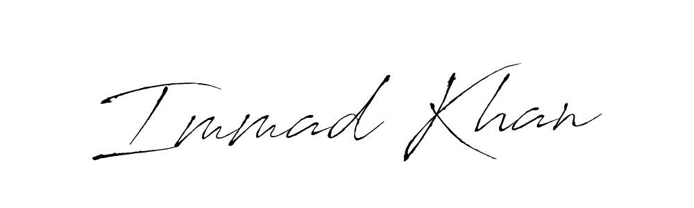 You should practise on your own different ways (Antro_Vectra) to write your name (Immad Khan) in signature. don't let someone else do it for you. Immad Khan signature style 6 images and pictures png