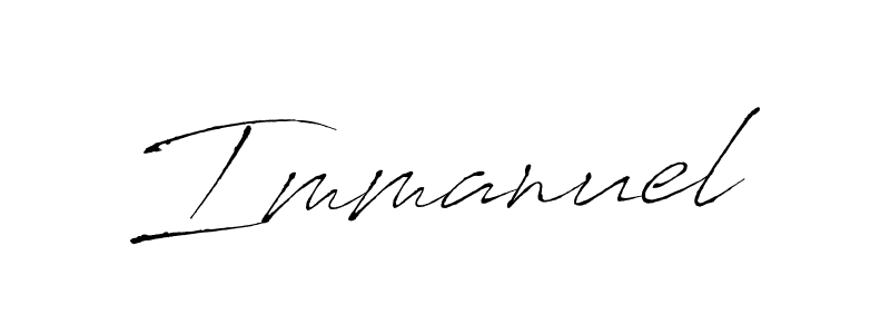 Use a signature maker to create a handwritten signature online. With this signature software, you can design (Antro_Vectra) your own signature for name Immanuel. Immanuel signature style 6 images and pictures png
