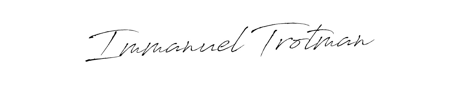 Immanuel Trotman stylish signature style. Best Handwritten Sign (Antro_Vectra) for my name. Handwritten Signature Collection Ideas for my name Immanuel Trotman. Immanuel Trotman signature style 6 images and pictures png