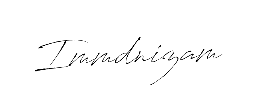 You should practise on your own different ways (Antro_Vectra) to write your name (Immdnizam) in signature. don't let someone else do it for you. Immdnizam signature style 6 images and pictures png