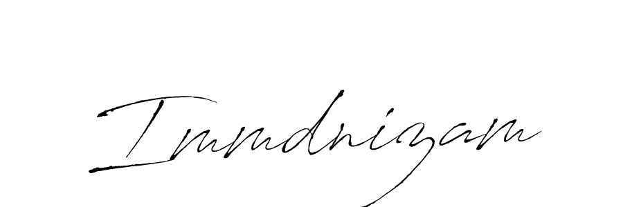 if you are searching for the best signature style for your name Immdnizam. so please give up your signature search. here we have designed multiple signature styles  using Antro_Vectra. Immdnizam signature style 6 images and pictures png