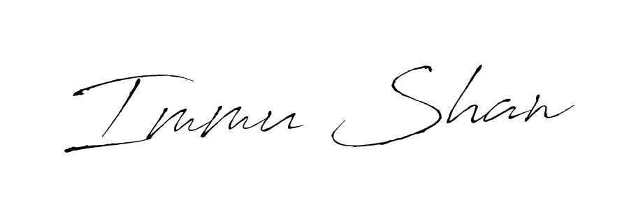Similarly Antro_Vectra is the best handwritten signature design. Signature creator online .You can use it as an online autograph creator for name Immu Shan. Immu Shan signature style 6 images and pictures png