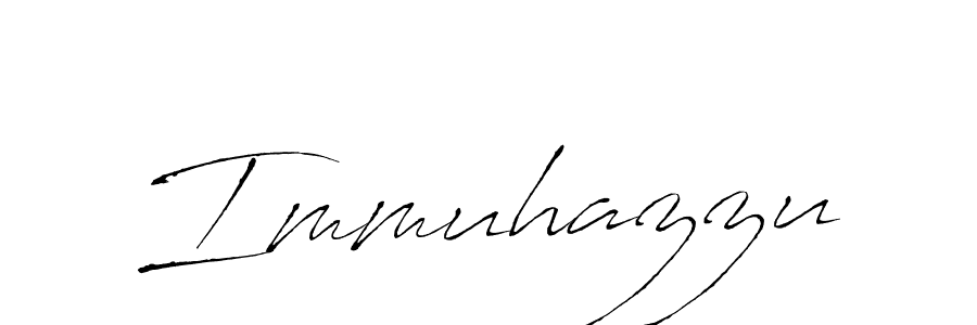 Design your own signature with our free online signature maker. With this signature software, you can create a handwritten (Antro_Vectra) signature for name Immuhazzu. Immuhazzu signature style 6 images and pictures png