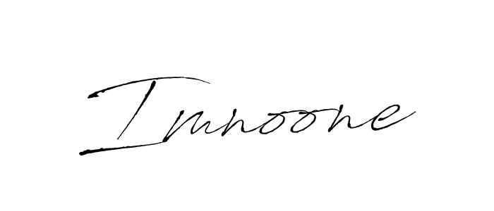 Create a beautiful signature design for name Imnoone. With this signature (Antro_Vectra) fonts, you can make a handwritten signature for free. Imnoone signature style 6 images and pictures png