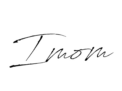 How to make Imom name signature. Use Antro_Vectra style for creating short signs online. This is the latest handwritten sign. Imom signature style 6 images and pictures png