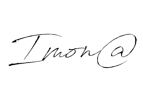 if you are searching for the best signature style for your name Imon@. so please give up your signature search. here we have designed multiple signature styles  using Antro_Vectra. Imon@ signature style 6 images and pictures png