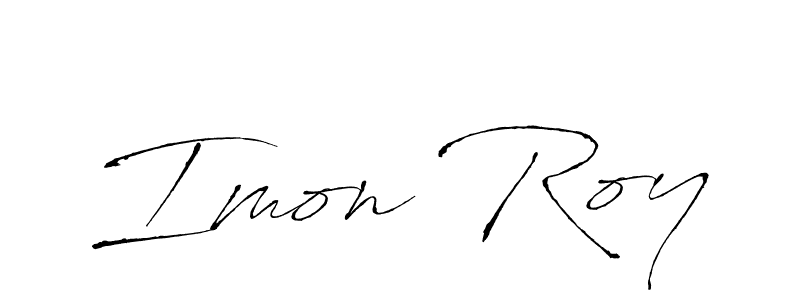 Make a beautiful signature design for name Imon Roy. With this signature (Antro_Vectra) style, you can create a handwritten signature for free. Imon Roy signature style 6 images and pictures png