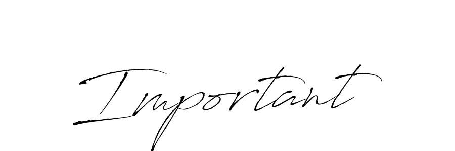 It looks lik you need a new signature style for name Important. Design unique handwritten (Antro_Vectra) signature with our free signature maker in just a few clicks. Important signature style 6 images and pictures png