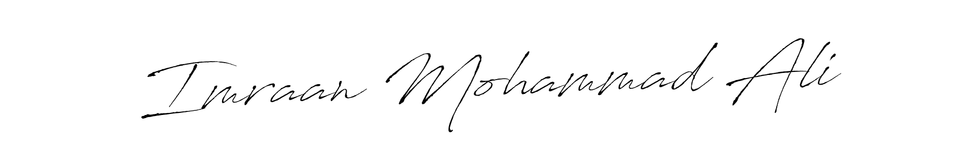 Imraan Mohammad Ali stylish signature style. Best Handwritten Sign (Antro_Vectra) for my name. Handwritten Signature Collection Ideas for my name Imraan Mohammad Ali. Imraan Mohammad Ali signature style 6 images and pictures png
