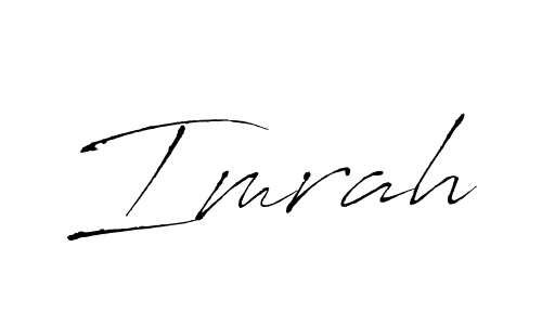 Use a signature maker to create a handwritten signature online. With this signature software, you can design (Antro_Vectra) your own signature for name Imrah. Imrah signature style 6 images and pictures png