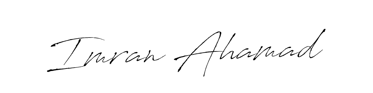 Make a beautiful signature design for name Imran Ahamad. With this signature (Antro_Vectra) style, you can create a handwritten signature for free. Imran Ahamad signature style 6 images and pictures png