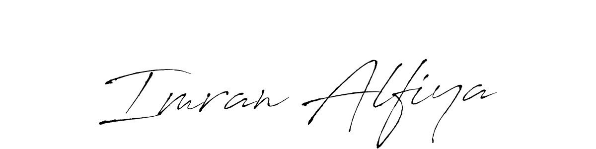 Design your own signature with our free online signature maker. With this signature software, you can create a handwritten (Antro_Vectra) signature for name Imran Alfiya. Imran Alfiya signature style 6 images and pictures png