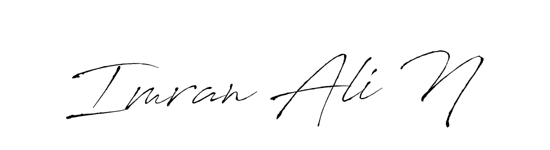 Make a beautiful signature design for name Imran Ali N. With this signature (Antro_Vectra) style, you can create a handwritten signature for free. Imran Ali N signature style 6 images and pictures png