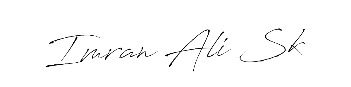 Make a beautiful signature design for name Imran Ali Sk. With this signature (Antro_Vectra) style, you can create a handwritten signature for free. Imran Ali Sk signature style 6 images and pictures png