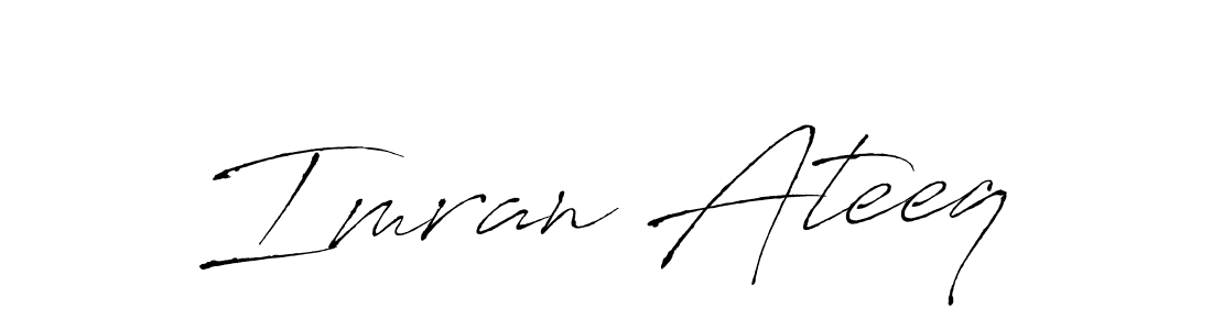The best way (Antro_Vectra) to make a short signature is to pick only two or three words in your name. The name Imran Ateeq include a total of six letters. For converting this name. Imran Ateeq signature style 6 images and pictures png