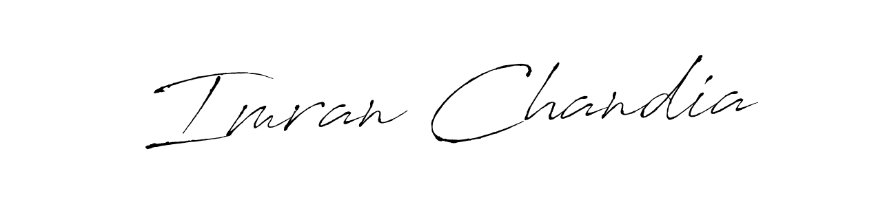 How to make Imran Chandia name signature. Use Antro_Vectra style for creating short signs online. This is the latest handwritten sign. Imran Chandia signature style 6 images and pictures png