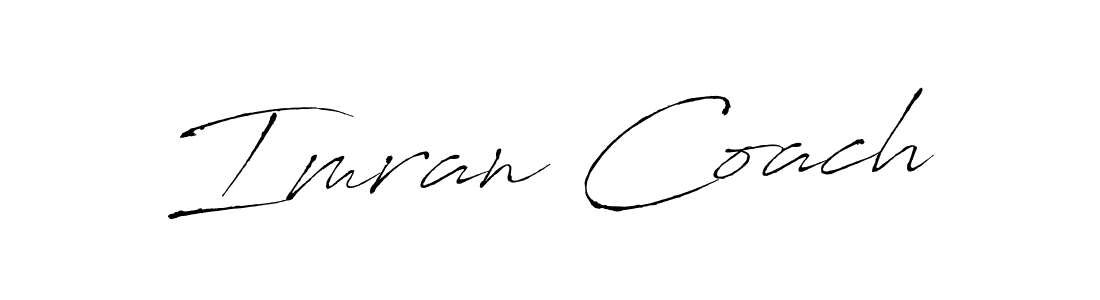 Create a beautiful signature design for name Imran Coach. With this signature (Antro_Vectra) fonts, you can make a handwritten signature for free. Imran Coach signature style 6 images and pictures png