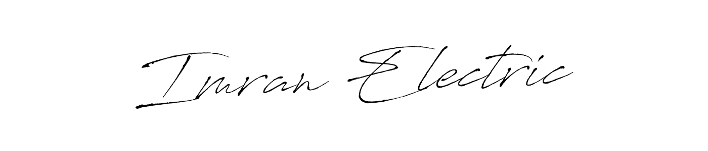 How to make Imran Electric name signature. Use Antro_Vectra style for creating short signs online. This is the latest handwritten sign. Imran Electric signature style 6 images and pictures png