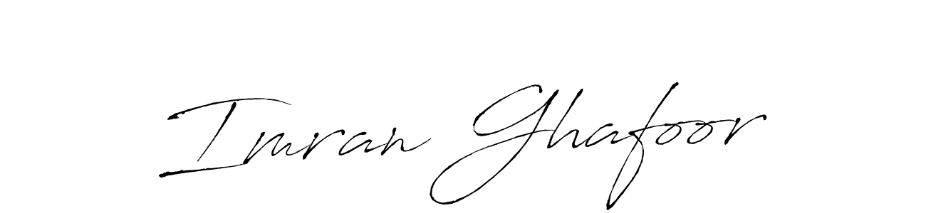 How to make Imran Ghafoor name signature. Use Antro_Vectra style for creating short signs online. This is the latest handwritten sign. Imran Ghafoor signature style 6 images and pictures png