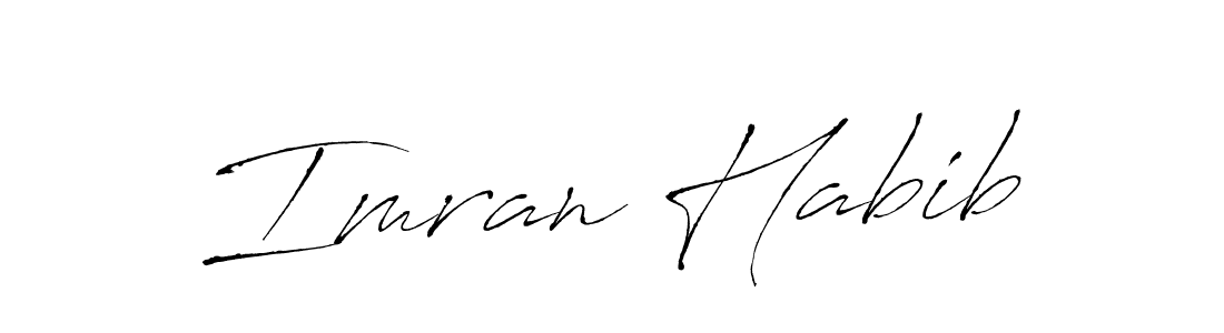 Make a beautiful signature design for name Imran Habib. With this signature (Antro_Vectra) style, you can create a handwritten signature for free. Imran Habib signature style 6 images and pictures png