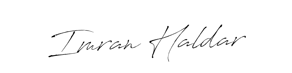 Make a beautiful signature design for name Imran Haldar. With this signature (Antro_Vectra) style, you can create a handwritten signature for free. Imran Haldar signature style 6 images and pictures png