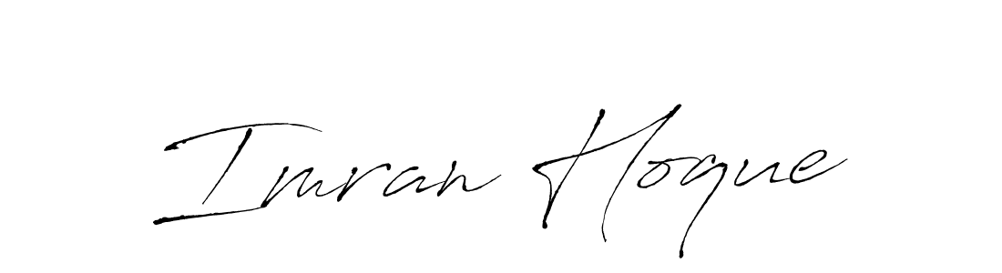 Design your own signature with our free online signature maker. With this signature software, you can create a handwritten (Antro_Vectra) signature for name Imran Hoque. Imran Hoque signature style 6 images and pictures png