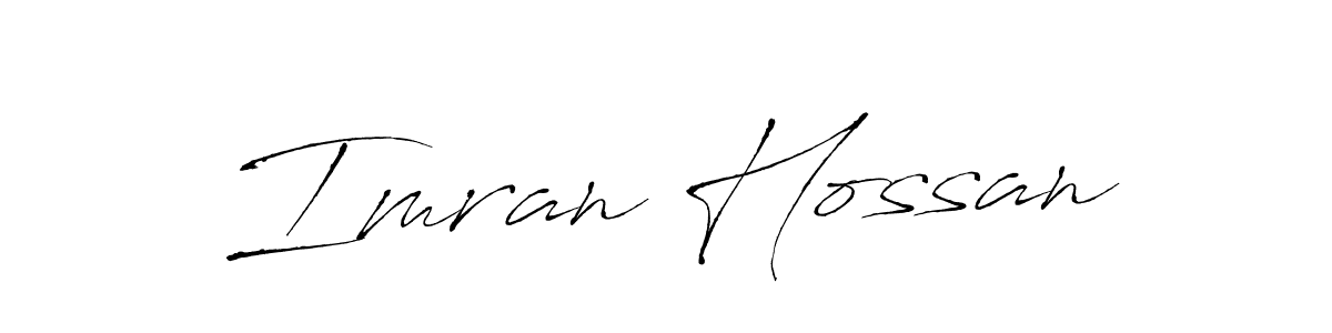 How to make Imran Hossan signature? Antro_Vectra is a professional autograph style. Create handwritten signature for Imran Hossan name. Imran Hossan signature style 6 images and pictures png