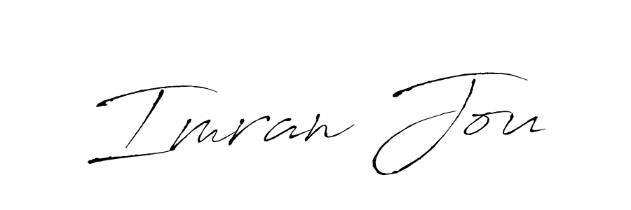 Design your own signature with our free online signature maker. With this signature software, you can create a handwritten (Antro_Vectra) signature for name Imran Jou. Imran Jou signature style 6 images and pictures png