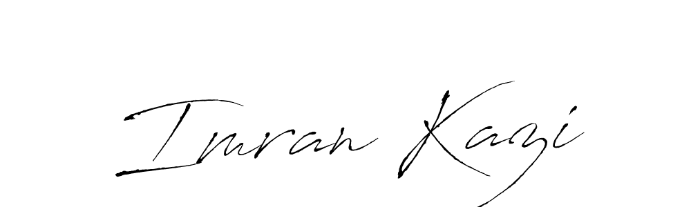 Imran Kazi stylish signature style. Best Handwritten Sign (Antro_Vectra) for my name. Handwritten Signature Collection Ideas for my name Imran Kazi. Imran Kazi signature style 6 images and pictures png