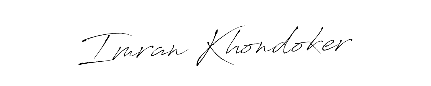 if you are searching for the best signature style for your name Imran Khondoker. so please give up your signature search. here we have designed multiple signature styles  using Antro_Vectra. Imran Khondoker signature style 6 images and pictures png