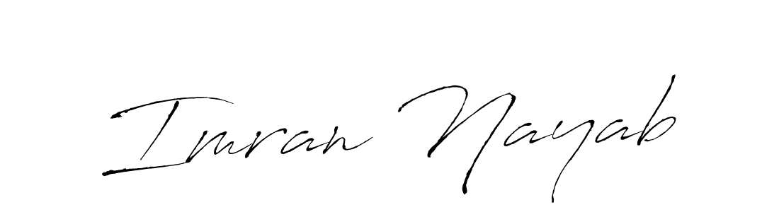 Design your own signature with our free online signature maker. With this signature software, you can create a handwritten (Antro_Vectra) signature for name Imran Nayab. Imran Nayab signature style 6 images and pictures png