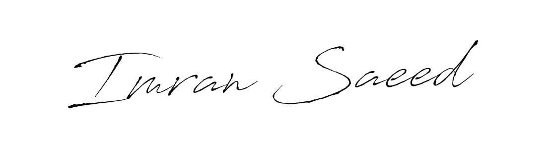 Use a signature maker to create a handwritten signature online. With this signature software, you can design (Antro_Vectra) your own signature for name Imran Saeed. Imran Saeed signature style 6 images and pictures png