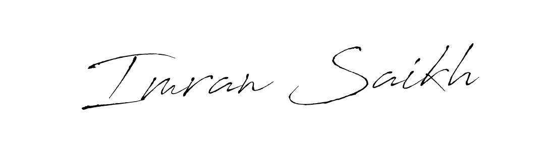 How to make Imran Saikh name signature. Use Antro_Vectra style for creating short signs online. This is the latest handwritten sign. Imran Saikh signature style 6 images and pictures png
