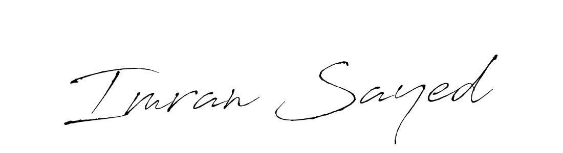 Also we have Imran Sayed name is the best signature style. Create professional handwritten signature collection using Antro_Vectra autograph style. Imran Sayed signature style 6 images and pictures png