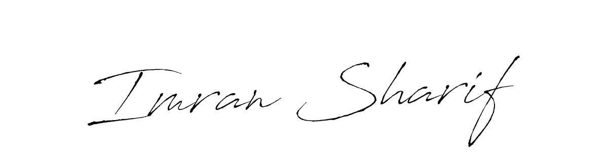 Design your own signature with our free online signature maker. With this signature software, you can create a handwritten (Antro_Vectra) signature for name Imran Sharif. Imran Sharif signature style 6 images and pictures png