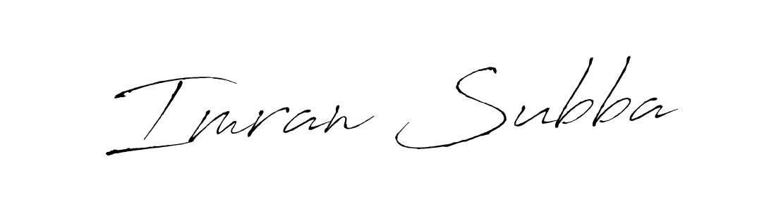 Make a beautiful signature design for name Imran Subba. With this signature (Antro_Vectra) style, you can create a handwritten signature for free. Imran Subba signature style 6 images and pictures png
