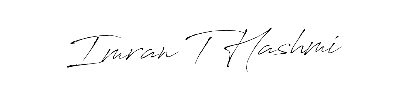 Also You can easily find your signature by using the search form. We will create Imran T Hashmi name handwritten signature images for you free of cost using Antro_Vectra sign style. Imran T Hashmi signature style 6 images and pictures png