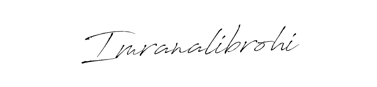 Antro_Vectra is a professional signature style that is perfect for those who want to add a touch of class to their signature. It is also a great choice for those who want to make their signature more unique. Get Imranalibrohi name to fancy signature for free. Imranalibrohi signature style 6 images and pictures png