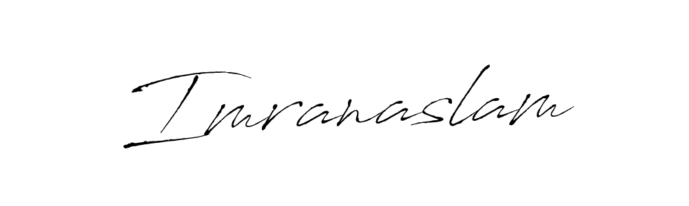 Use a signature maker to create a handwritten signature online. With this signature software, you can design (Antro_Vectra) your own signature for name Imranaslam. Imranaslam signature style 6 images and pictures png