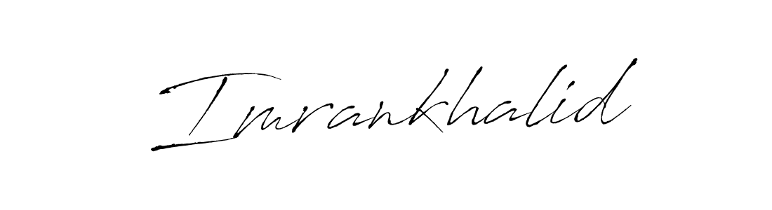 How to make Imrankhalid name signature. Use Antro_Vectra style for creating short signs online. This is the latest handwritten sign. Imrankhalid signature style 6 images and pictures png