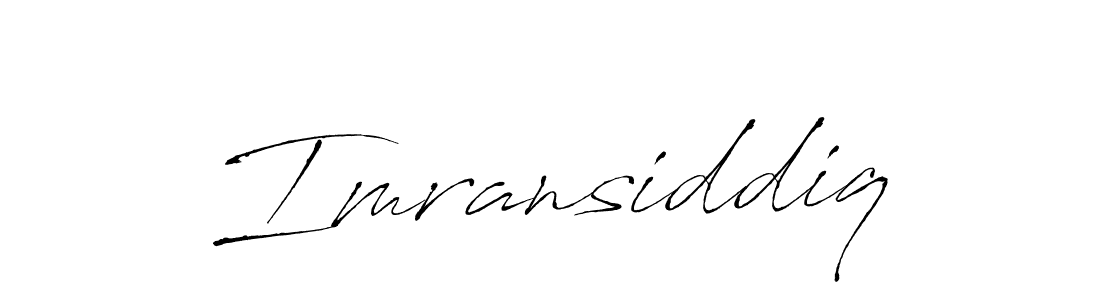 Design your own signature with our free online signature maker. With this signature software, you can create a handwritten (Antro_Vectra) signature for name Imransiddiq. Imransiddiq signature style 6 images and pictures png