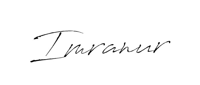 Make a beautiful signature design for name Imranur. With this signature (Antro_Vectra) style, you can create a handwritten signature for free. Imranur signature style 6 images and pictures png