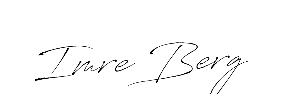 The best way (Antro_Vectra) to make a short signature is to pick only two or three words in your name. The name Imre Berg include a total of six letters. For converting this name. Imre Berg signature style 6 images and pictures png