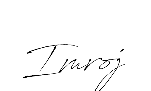 Imroj stylish signature style. Best Handwritten Sign (Antro_Vectra) for my name. Handwritten Signature Collection Ideas for my name Imroj. Imroj signature style 6 images and pictures png