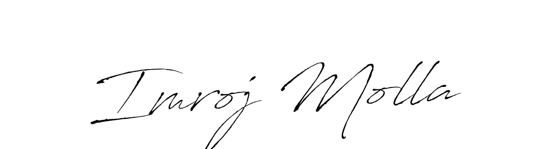 How to make Imroj Molla signature? Antro_Vectra is a professional autograph style. Create handwritten signature for Imroj Molla name. Imroj Molla signature style 6 images and pictures png
