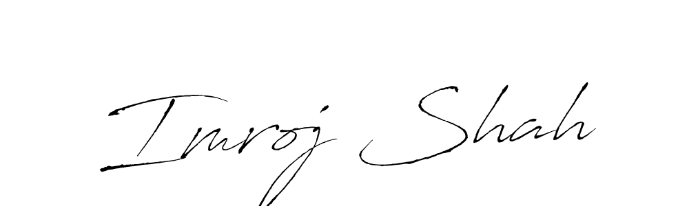 How to make Imroj Shah signature? Antro_Vectra is a professional autograph style. Create handwritten signature for Imroj Shah name. Imroj Shah signature style 6 images and pictures png