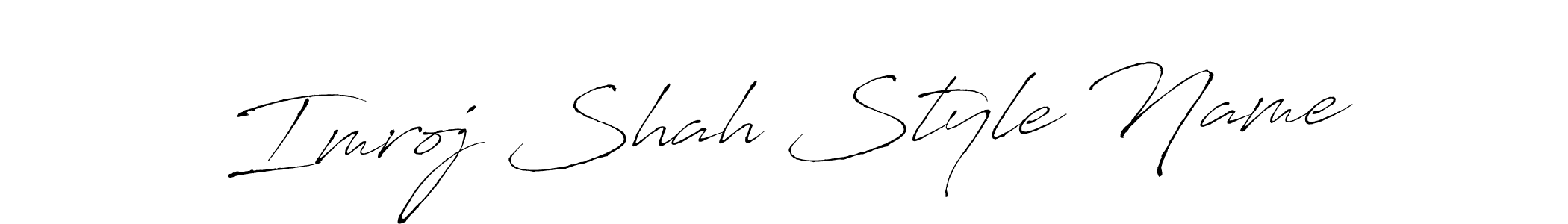 Create a beautiful signature design for name Imroj Shah Style Name. With this signature (Antro_Vectra) fonts, you can make a handwritten signature for free. Imroj Shah Style Name signature style 6 images and pictures png