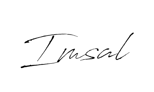 The best way (Antro_Vectra) to make a short signature is to pick only two or three words in your name. The name Imsal include a total of six letters. For converting this name. Imsal signature style 6 images and pictures png